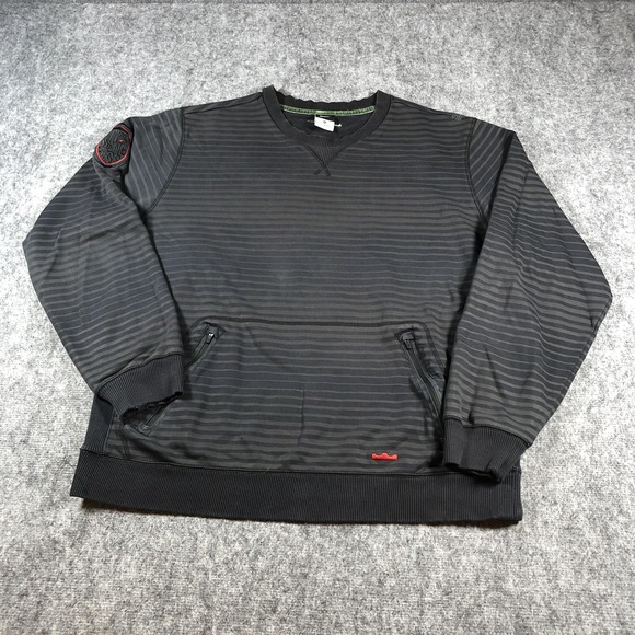Nike LeBron Sweater Mens XL Striped Crewneck Pullover Pockets Basketball - Picture 1 of 12